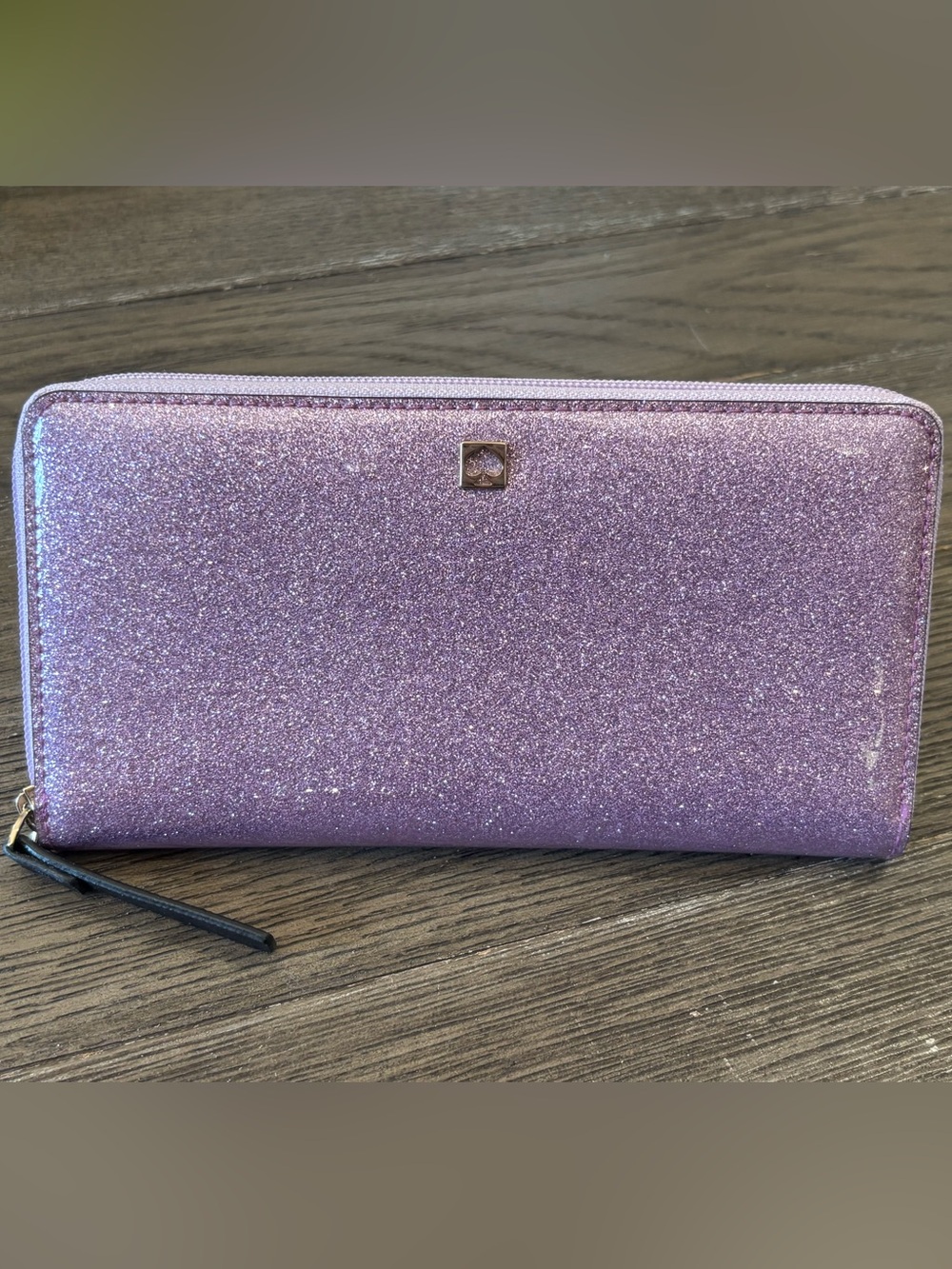 KATE SPADE • Neda Mavis Street Glitter Continental Wallet • Rumraisin Purple - Picture 2 of 15
